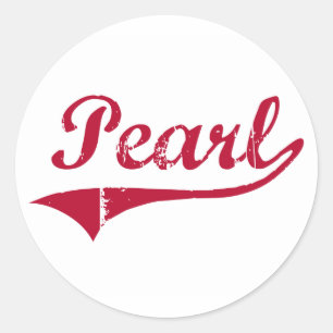 Sticker Rond Conception classique de Pearl Mississippi