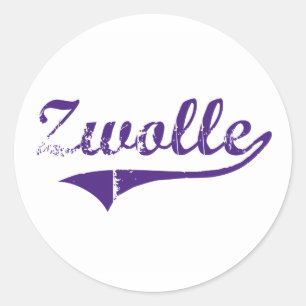 Sticker Rond Conception classique de Zwolle Louisiane