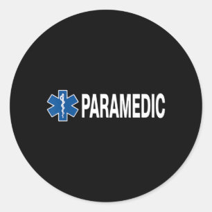 Sticker Rond Conception d'ambulancier pour hommes femmes ambula