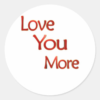 Sticker Rond Conception d'amour plus élégante