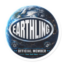 Conception de badge de membre officiel Earthling