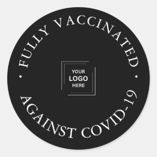 Sticker Rond Conception de badge rond pour le personnel vacciné