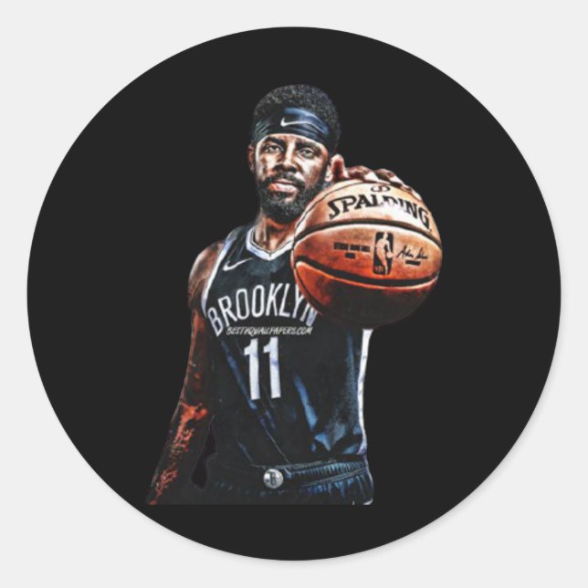 Sticker Rond Conception de basket-ball (Devant)