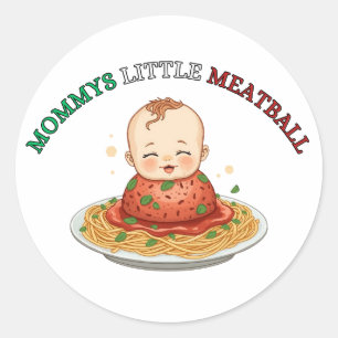 Sticker Rond Conception de bébé mignonne “Petite boulette de ma