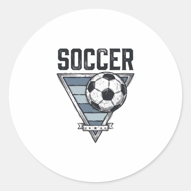 Sticker Rond Conception de chemise de badge de triangle de ball (Devant)