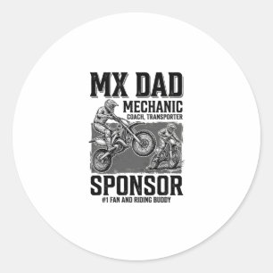 Sticker Rond Conception de chemise de copain de conduite de mot
