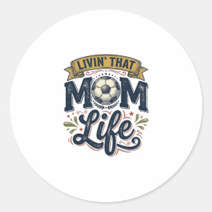 Sticker Rond Conception de chemise de gravure vintage Life de m