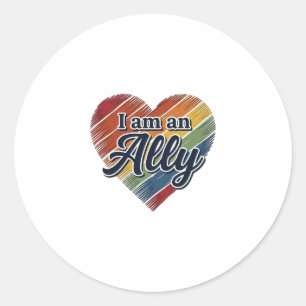Sticker Rond Conception de chemise vectorielle cœur allié arc-e