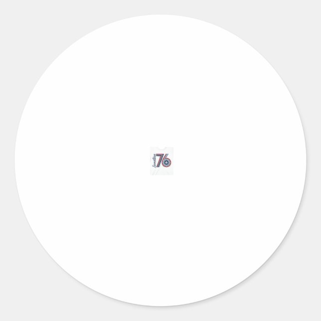 Sticker Rond Conception de chemise vectorielle patriotique Vint (Devant)