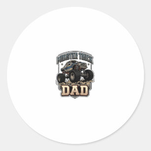 Sticker Rond Conception de chemise vectorielle vintage Papa Mon