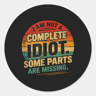 Sticker Rond Conception de citation sarcastique drôle 3