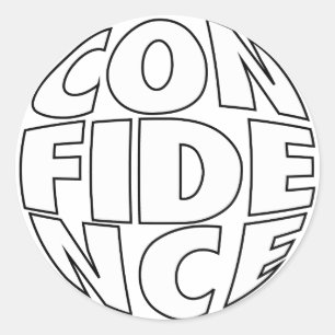 Sticker Rond Conception de confiance #025