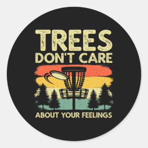 Sticker Rond Conception de disc golf mignonne pour hommes femme