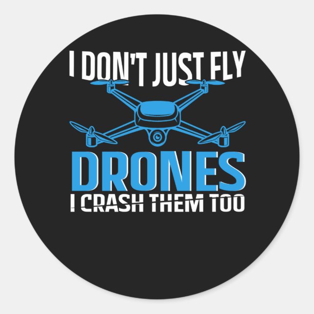 Sticker Rond conception de drone pour pilote rc | drones (Devant)