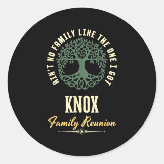 Sticker Rond Conception de jumelage Reunion Familiale 2025 - Kn