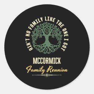 Sticker Rond Conception de jumelage Reunion Familiale 2025 - Mc