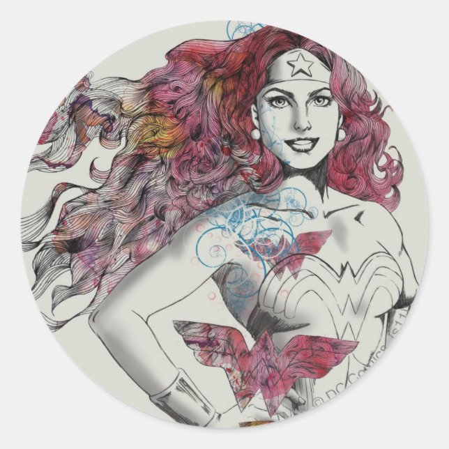 Sticker Rond Conception de la nature 4 (Devant)