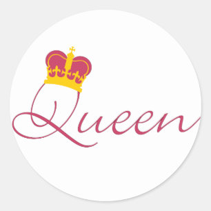 Sticker Rond Conception de la Reine
