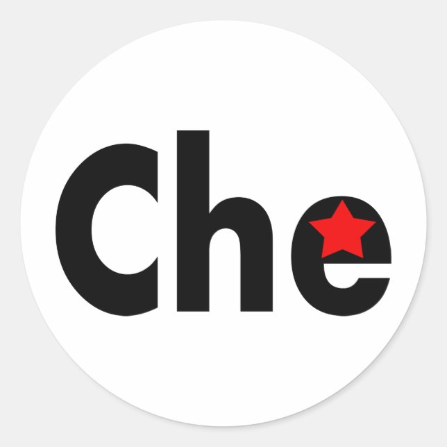 Sticker Rond Conception de la Révolution du Che ! (Devant)