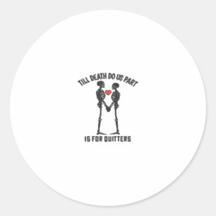 Sticker Rond Conception de la Saint-Valentin « Jusqu'à ce que l