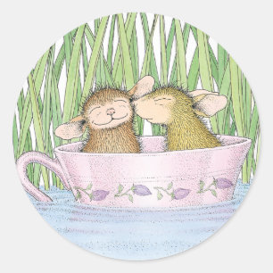 Sticker Rond Conception de la souris -