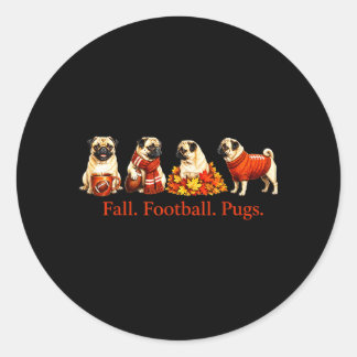 Sticker Rond Conception de l'amour des chiens de football d'aut