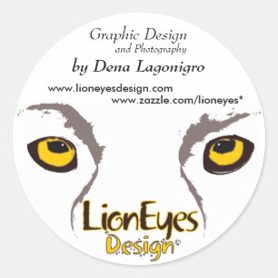 Sticker Rond Conception de LionEyes