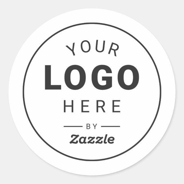 Sticker Rond Conception de logo personnalisée (Devant)