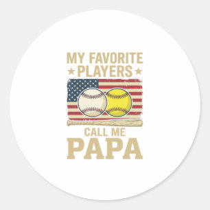 Sticker Rond Conception de maillot de joueurs de baseball de so