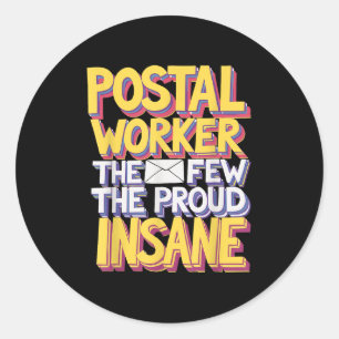 Sticker Rond Conception de mème de devis pour les employés de p