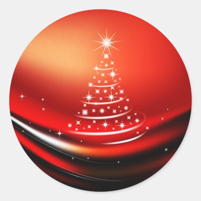 STICKER ROND CONCEPTION DE NOËL (Devant)