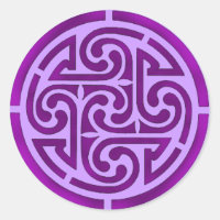 Conception de noeud violet celtique