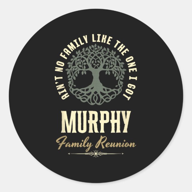 Sticker Rond Conception de réunion de famille 2025 correspondan (Devant)