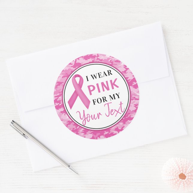 Sticker Rond Conception de ruban de camouflage pour la sensibil (Enveloppe)