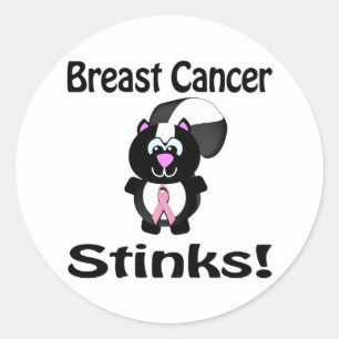 Sticker Rond Conception de sensibilisation au cancer du sein ça