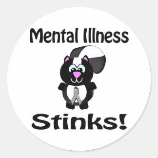 Sticker Rond Conception de sensibilisation au putois Maladie me