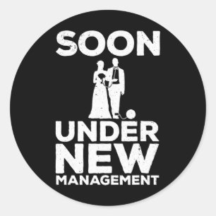 Sticker Rond Conception de soirée d'enterrement de vie de garço