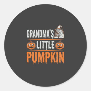 Sticker Rond Conception de sorcière d'Halloween de petite citro