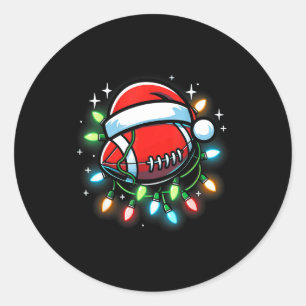 Sticker Rond Conception de Srts de Père Noël pour hommes garçon