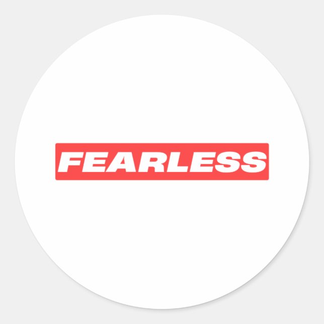 Sticker Rond Conception de texte en surbrillance (Devant)