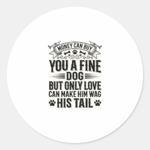 Sticker Rond Conception de typographie de citation d'amant de c