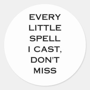 Sticker Rond Conception de typographie de citation de manifesta