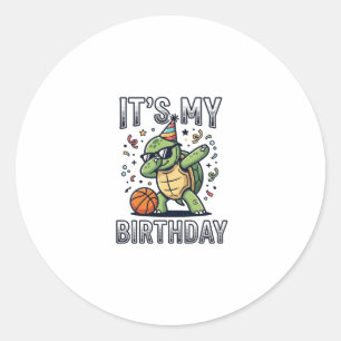 Sticker Rond Conception de vecteur de fête d'anniversaire de ba