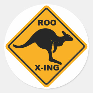 Sticker Rond Conception des signes Roo Xing