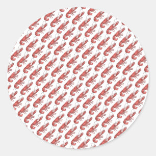 Sticker Rond Conception d'image Red Lobster