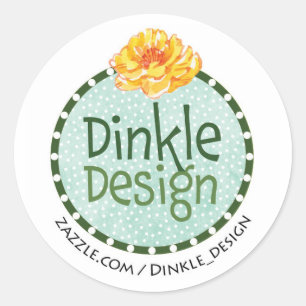 Sticker Rond Conception Dinkle