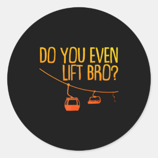 Sticker Rond Conception drôle de ski snowboard pour hommes femm