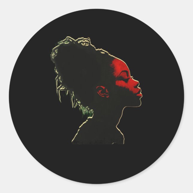 Sticker Rond Conception du mois de l'histoire noire1 (Devant)
