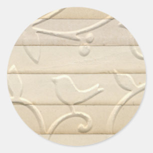 Sticker Rond Conception du papier embouti