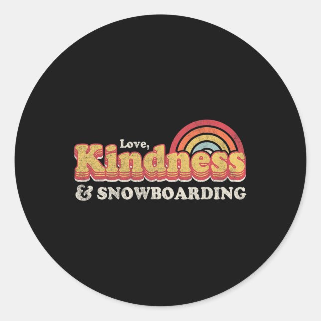Sticker Rond Conception du snowboard1 (Devant)